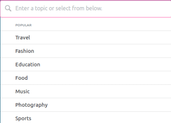 blog topic