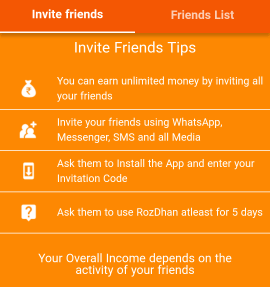 rozdhan invite and earn