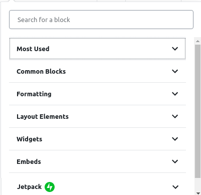 wordpress gutenberg blocks