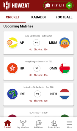 howzat matches