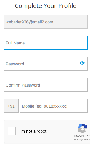 complete your profile