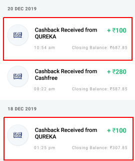 qureka pro payment proof