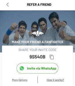 fanfight referral code