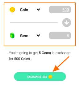 goga exchange coins