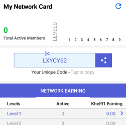khel 91 refer code