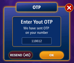 enter otp