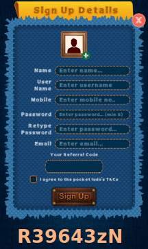 pocket ludo referral code