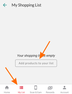 add shopping list