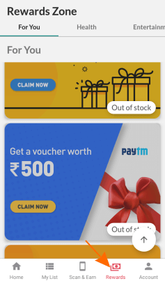 reward pe app paytm cash