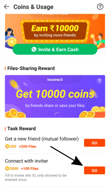 connect with inviter