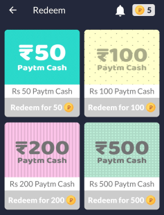 redeem paytm cash