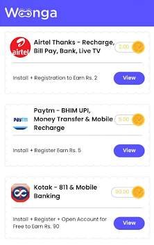 woonga app offers