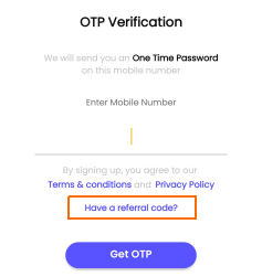 have a referral code