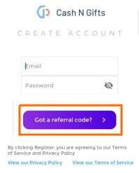 got a referral code