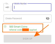 referral code applied