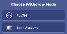 choose withdrawal method