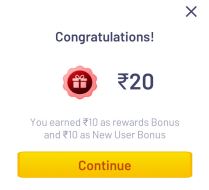 signup bonus