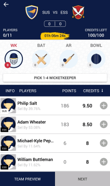select players