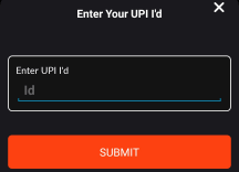 enter upi id