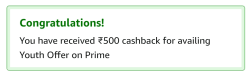 ₹500 cash back