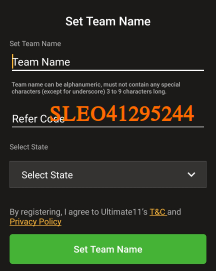 Ultimate 11 referral code