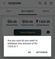 withdraw earnings