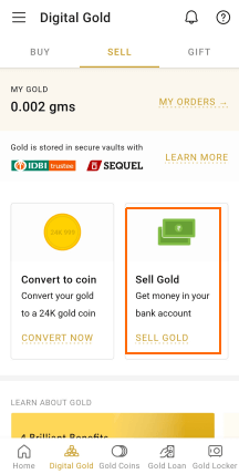 sell gold