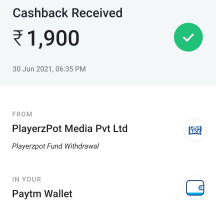 playerzpot payment proof