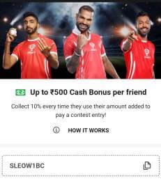 dream11 referral code