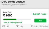 myfab11 100% bonus league