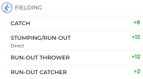 fileding fantasy points