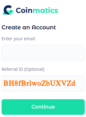 coinmatics referral code