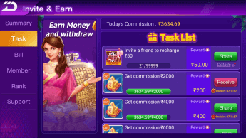 teen patti real pro tasks