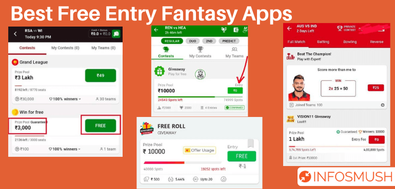 best free entry fantasy apps
